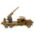 Original German Pre-WWII O&M Haußer Tinplate Litho Wehrmacht Artillery Truck Model Toy with Adjustable Gun Original Items