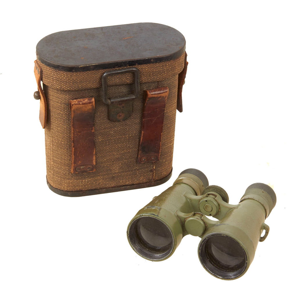 Original Imperial German WWI Fernglas 08 Binoculars in Ersatz Carrying Case Original Items