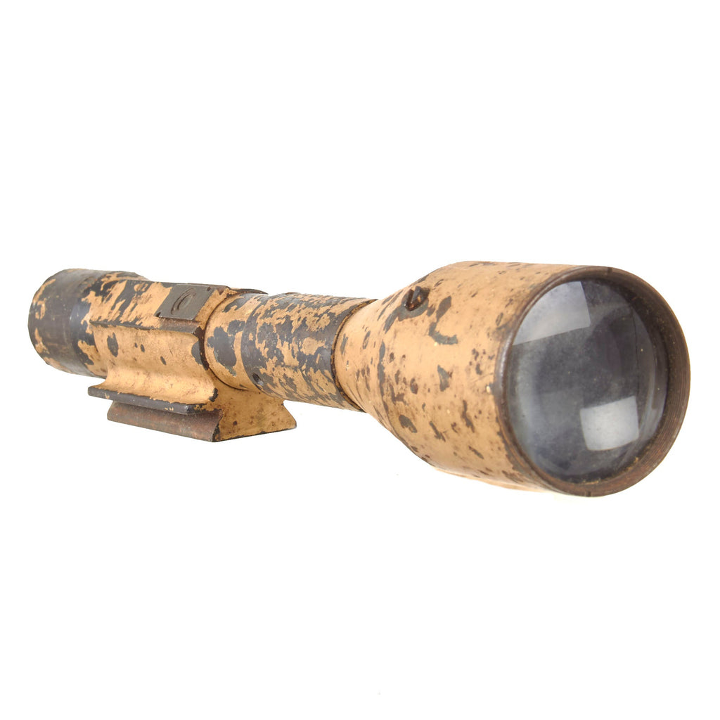 Original German WWII Z.F. 3x8 Optic in Ordnance Tan for the Pak 38/40 Anti Tank Gun by Optische Anstalt Oigee GmbH of Berlin-Schöneberg Original Items