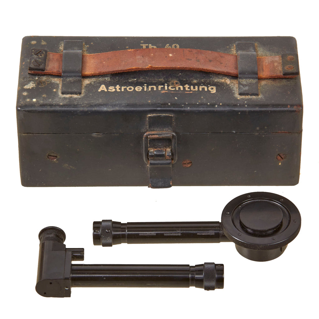 Original German WWII Th. 40 Astroeinrichtung “Astronomical Equipment” Device in Original Case - Waffenamt Stamped Original Items