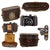 Original German WWII U.S. Captured Welta 35mm Camera in Leather Case with Soldier’s Name and Attached General Assault Badge - Sgt. Edward M. Cox Original Items