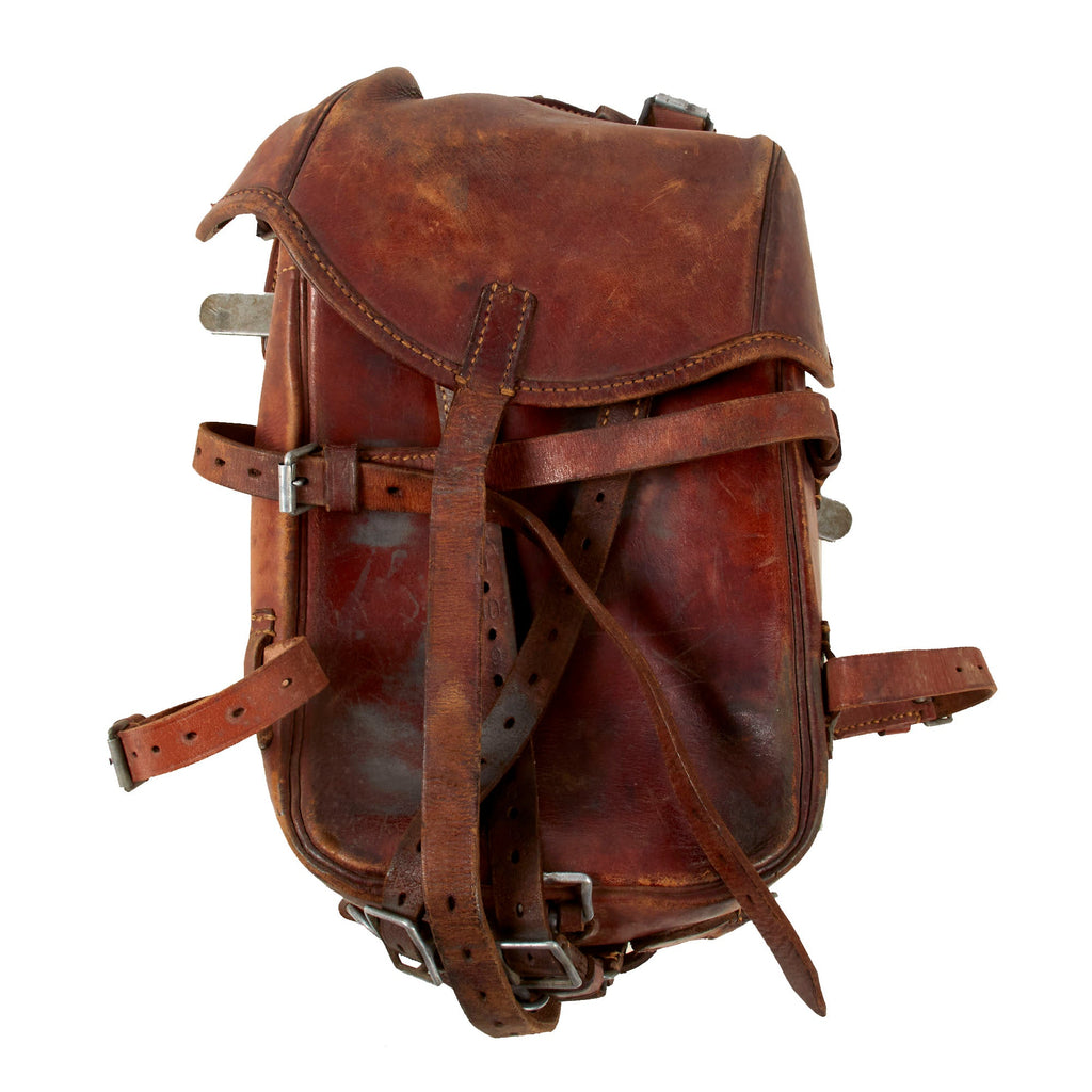 Original German WWII Cavalry Saddle Bag with Rare Saddle Connector Piece and Straps Original Items
