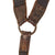 Original German WWII Lightweight Mounted Leather Combat Suspender Y Straps by Rahm & Kampmann of Wuppertal - Dated 1942 Original Items