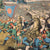Imperial Japanese Boxer Rebellion “Lieutenant Ōta’s Assault of the Fifth Cavalry Regiment at Heiniucheng Village, Tianjin” Lithograph Print on 19 x 25” Board - Dated 1900