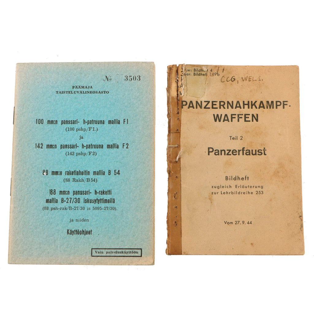 DRAFT Original German WWII Volksgewehr 1 People’s Rifle Manual - Very Rare (Copy) Original Items