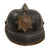 Original Imperial German Pre WWI Fire Brigade Pickelhaube Style Leather Helmet with Suum Cuique Badge & Liner