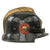 Original German Pre-WWII Unusual Early Commercial M34 Square Dip Police Helmet with State Wappen & Cockade - Double Erel Markings on Sweatband Original Items