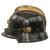 Original German Pre-WWII Unusual Early Commercial M34 Square Dip Police Helmet with State Wappen & Cockade - Double Erel Markings on Sweatband Original Items