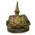 Original German WWI Bavarian M1886/1914 Infantry Officer Pickelhaube Spiked Helmet with Period-Replaced Liner & Incorrect Cockades Original Items