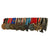 Original German WWI & WWII Era Large Medal Bar with 1914 EKII, Ludwig Cross, KvKII with Swords & Flanders Cross - 9 Awards Original Items