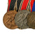 Original German WWI & WWII Era Large Medal Bar with 1914 EKII, Ludwig Cross, KvKII with Swords & Flanders Cross - 9 Awards Original Items