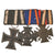Original Imperial German WWI Era Medal Bar with 1914 EKII, Friedrich-August Cross, & Hindenburg Cross with Swords - 3 Awards