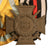 Original Imperial German WWI Era Medal Bar with EKII, Kingdom of Saxony Friedrich August Medal, and Hindenburg Cross Original Items
