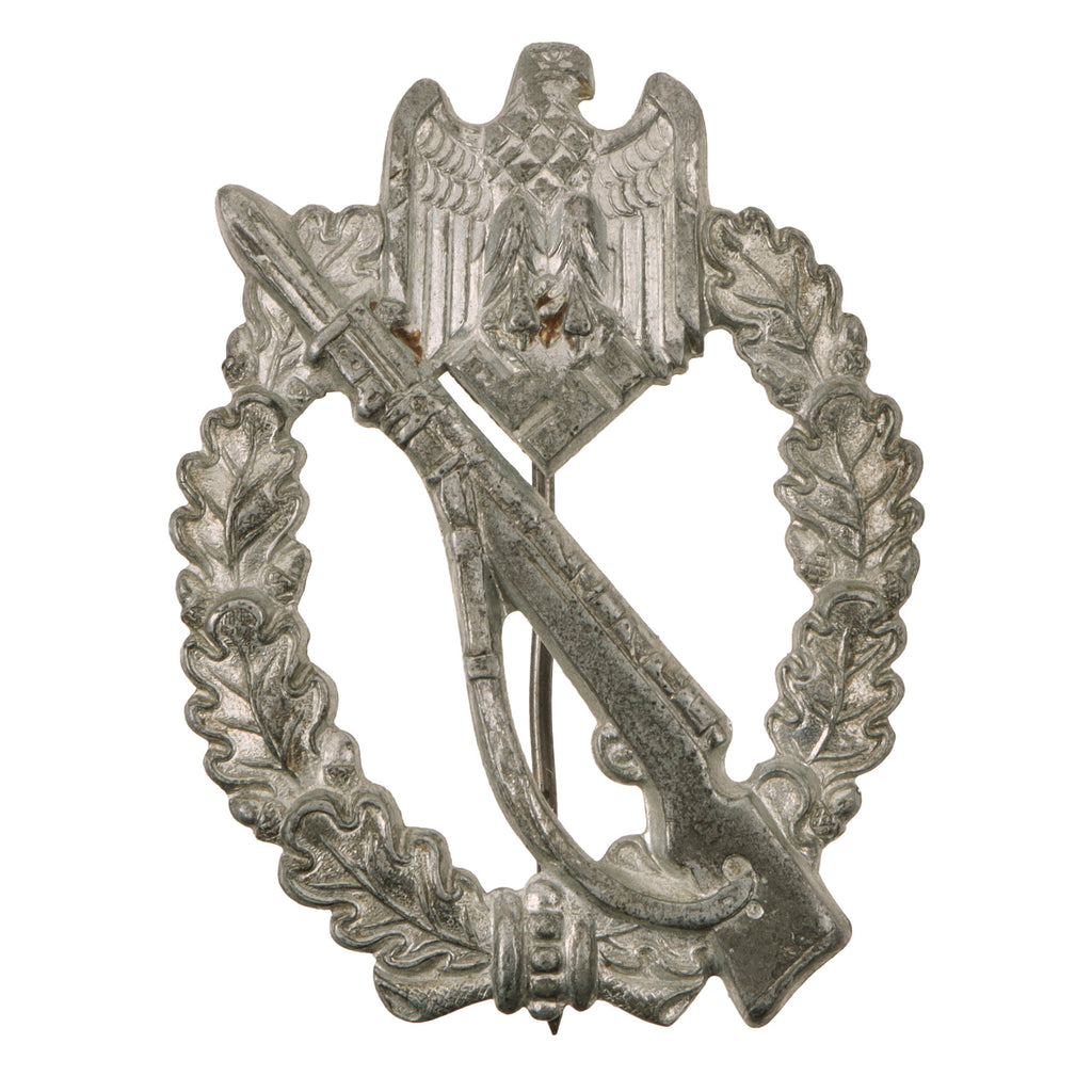 Original German WWII Silver Grade Infantry Assault Badge by Sohni Heubach & Co. - dated 1941 Original Items