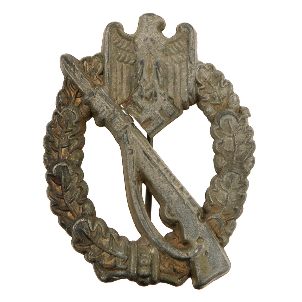 Original German WWII Bronze Grade Infantry Assault Badge - Hollow Back Original Items