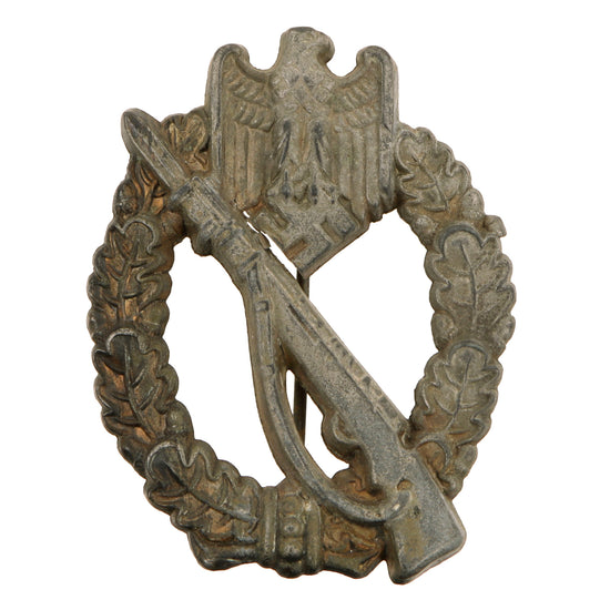 Original German WWII Bronze Grade Infantry Assault Badge - Hollow Back Original Items