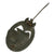 Original German WWII Silver Grade Panzer Assault Tank Badge - Unmarked Scoop Back Style Original Items