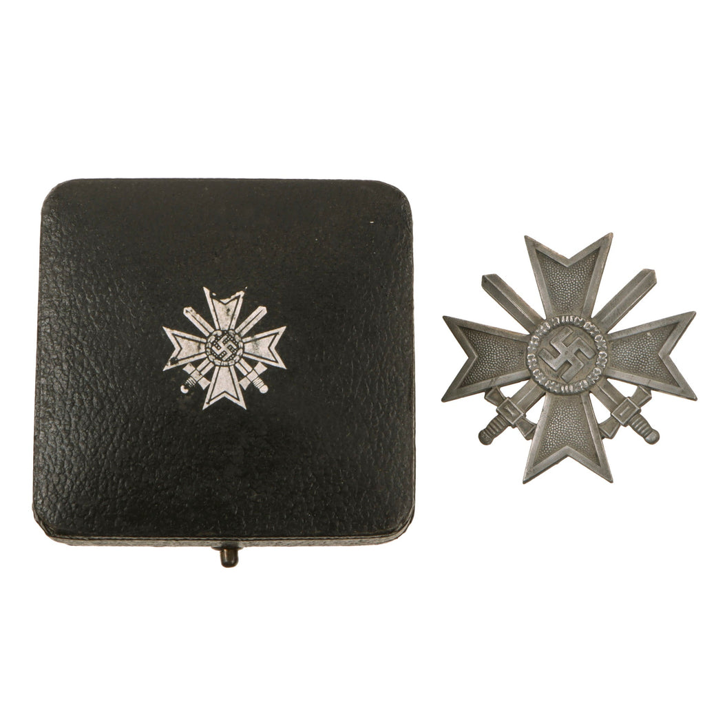 Original German WWII War Merit Cross 1st Class KvKI with Swords by Kerbach & Oesterhelt with Matched Case - Kriegsverdienstkreuz Original Items