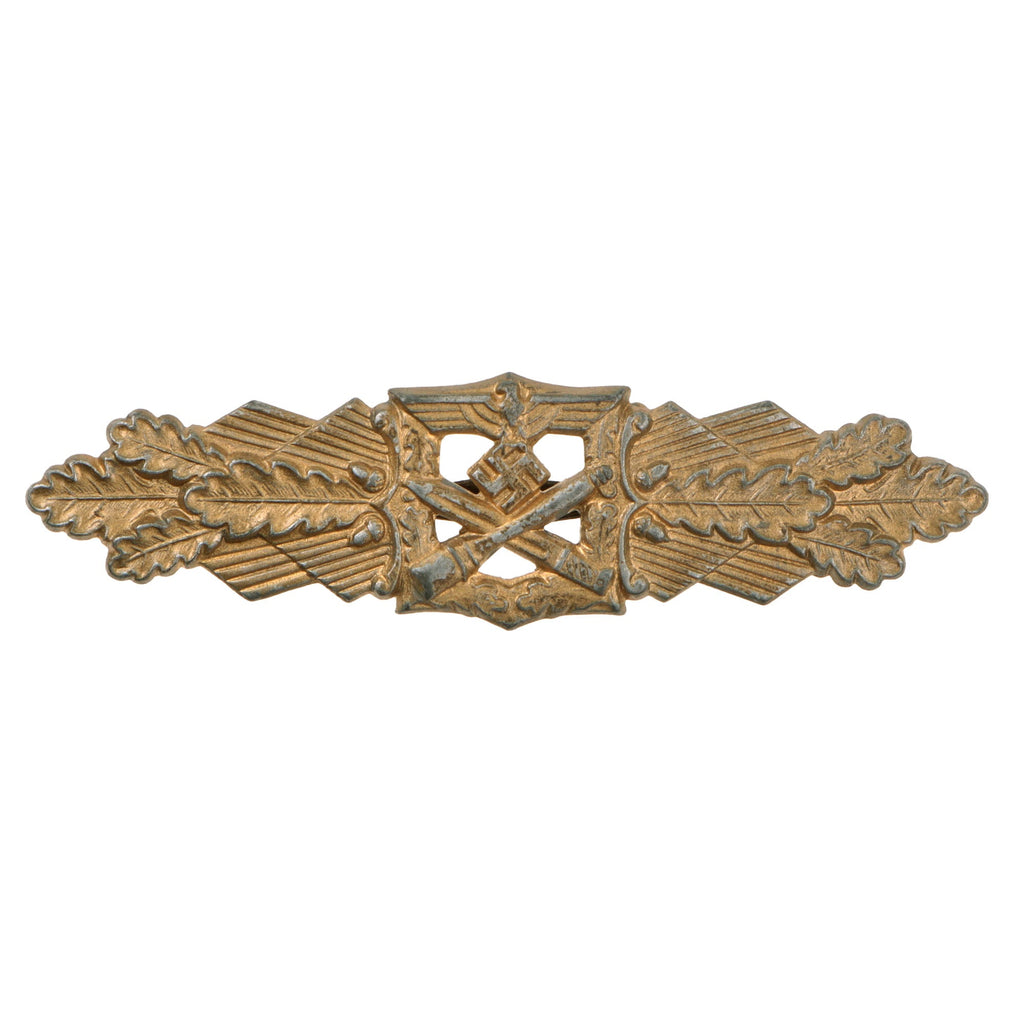 Original German WWII Close Combat Clasp in Gold by Friedrich Linden of Lüdenscheid - Missing Backing Plate Original Items