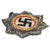Original German WWII Heer Army Gold 1941 German Cross Award Embroidered Cloth Badge in Field Gray Original Items