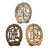Original German WWII Set of Three Sports Badges - Pre-1933 DRA Bronze, DRL Silver, and DRL Gold