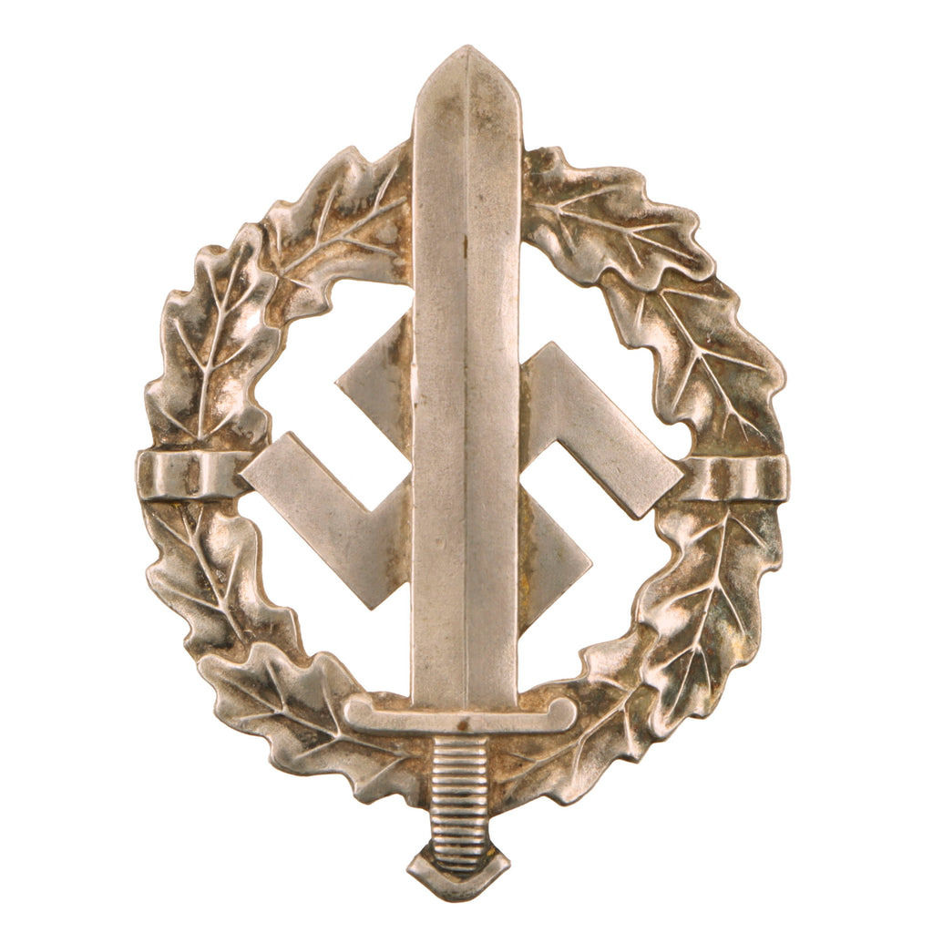 Original German WWII Silver Grade SA Defense Team Sports Training Badge by L. Chr. Lauer - Numbered 34892 Original Items