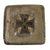 Original Imperial German WWI Steel Cigarette Case with Iron Cross 1914 Device on Lid Original Items