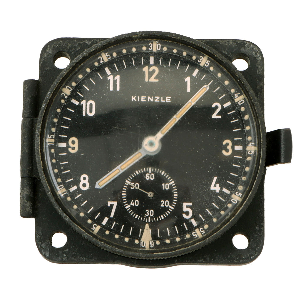 Original German WWII Luftwaffe BoUK2 Eight-Day Clock for Heinkel HE 111 by Kienzle - Fl. 23886-1 - Non-Functional Original Items