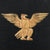 Original Italian WWII Fascist Trumpet Banner with Gold Bullion Embroidered Eagle Original Items