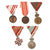 Original Austro-Hungarian WWI & WWII Era Medal Lot - Five Medals Total