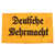 Original German WWII Deutsche Wehrmacht Machine Embroidered Armband with Military District Iserlohn Stamp Original Items