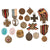 Original Imperial German WWI Medal & Pin Lot with Rare Flanders Cross with Campaign Bars - 17 Pieces Total Original Items