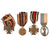 Original Imperial German WWI Medal & Pin Lot with Rare Flanders Cross with Campaign Bars - 17 Pieces Total Original Items