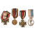Original Imperial German WWI Medal & Pin Lot with Rare Flanders Cross with Campaign Bars - 17 Pieces Total Original Items