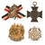 Original Imperial German WWI Medal & Pin Lot with Rare Flanders Cross with Campaign Bars - 17 Pieces Total Original Items