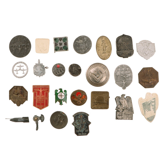 DRAFT Original German WWI & WWII Medal and Tinnie Pins and Collectible Pins - Set of 30 (Copy) Original Items