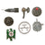 DRAFT Original German WWI & WWII Medal and Tinnie Pins and Collectible Pins - Set of 30 (Copy) Original Items