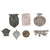 Original German WWII Era Medal and Tinnie Event Pins and Collectible Pins - Set of 25