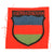 Original German WWII Foreign Volunteers Ostlegionen Sleeve Insignia Lot featuring ROA, Georgian, Azerbaijan, and Armenian Patches -4 Items Original Items