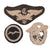 Original German WWII Luftwaffe Air Force Fabric and Metal Insignia Grouping - 7 Items Original Items