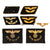 Original German WWII Deutsches Reichsbahn National Railway Insignia Lot with Collar Tabs and Sleeve Eagles - 7 Items Original Items