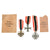 Original German WWII War Merit Cross 2nd Class Lot of 3 with & without Swords, Maker Marked 10, 60 & 65 with Award Envelopes