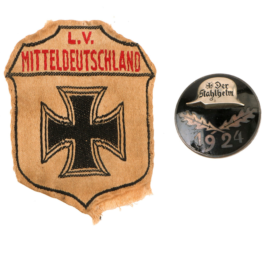 DRAFT Original German Weimar Period Der Stahlhelm 1924 Commemorative Membership Badge - Der Stahlhelmbund (Copy) Original Items