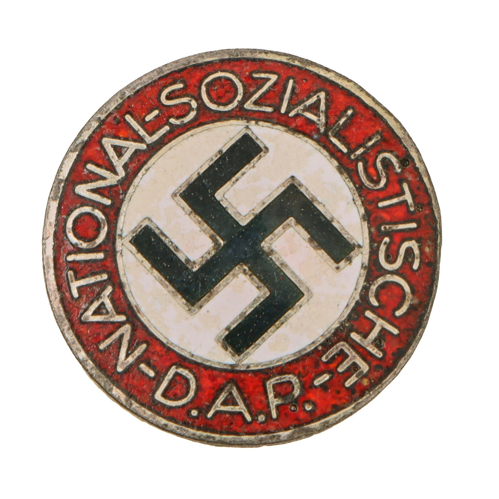 Original German NSDAP Party Enamel Buttonhole Membership Badge by Matthias Oechsler & Söhne - RZM M1/14 Original Items