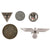 Original German WWII Award, Insignia, and Belt Buckle Grouping with Long Civil Service Award, Political Leader Buckle, and More - 11 Items