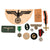 Original German WWII Award and Insignia Grouping with War Merit Cross KvK, Austrian Anschluss Medal, and More - 10 Items Original Items