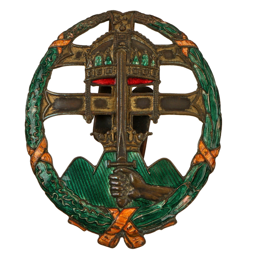 Original Hungarian WWII Combat Leadership Badge by Walther E. of Budapest Original Items