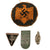 DRAFT Original German WWII Award and Insignia Grouping with Western Wall Medal Set, Sudetenland Medal, and More - 8 Items (Copy) Original Items