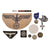DRAFT Original German WWII Insignia Grouping with Three Police Arm Patches and More - 7 Items (Copy) Original Items