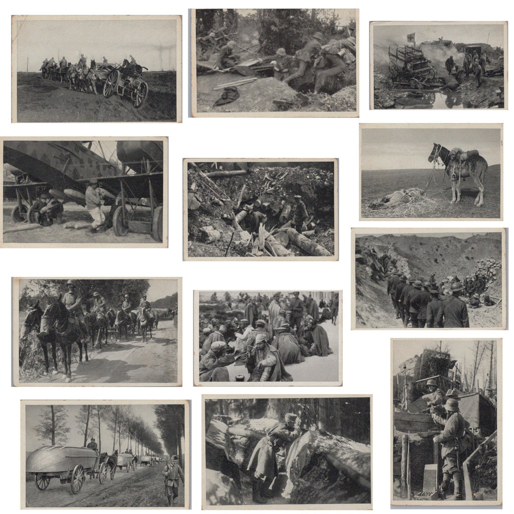 Original Imperial German WWI Cigarette Card Photo Lot - 24 Total Original Items
